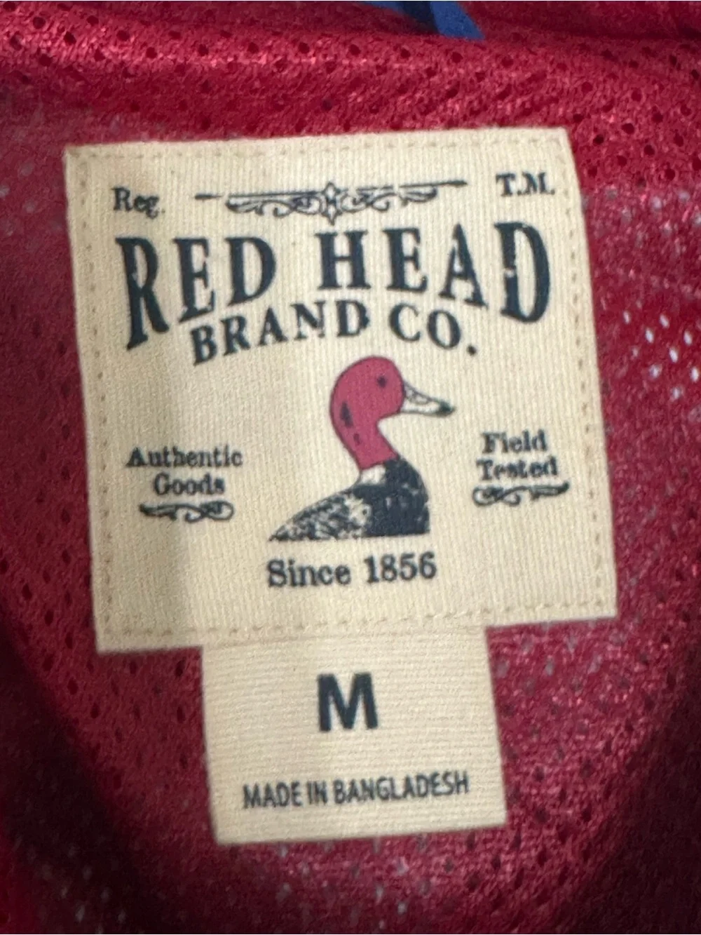 Red Head Brand Co. Men's Blue Red Colorblock Hooded‎ Windbreaker Jacket New